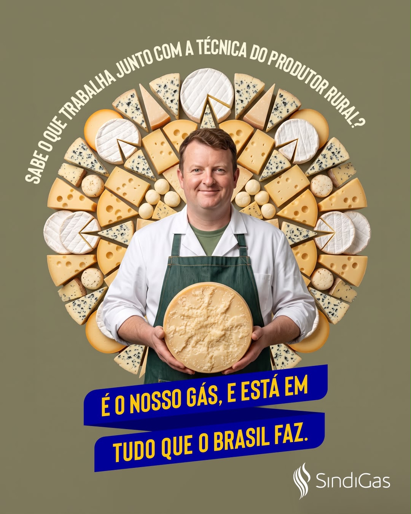 🧀🔥 Você sabia que o GLP está por trás de produtos que fazem parte do nosso dia a dia?

Da produção de queijos e alimentos à indústria, o GLP é essencial para processos que transformam matéria-prima em produtos que chegam à mesa dos brasileiros.

É energia para produzir, trabalhar e movimentar a economia.

É o nosso gás, e está em tudo que o Brasil faz. 

#Sindigás #GLP  #EnergiaParaProduzir